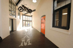 The bright corridors at the landmark building contain affectionate tributes to the Sunbeam factory history