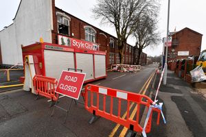 Upper Villiers Street had still remained closed while fire crews worked at the scene