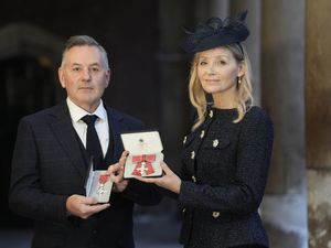 Supporting image for story: Cancer charity leaders and Royal Navy officer honoured at ‘extraordinary’ palace