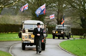 Stafford soldier ROger Southern makes his final journey after passing away at 56. Friends and members of the Staffordshire Regiment Association (Stafford branch) rallied round to make sure he had a proper funeral