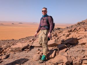 Supporting image for story: Heart transplant patient ‘energised’ by 110km Sahara trek two years after op