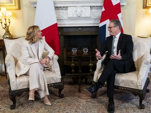 Prime Minster Sir Keir Starmer with Giorgia Meloni