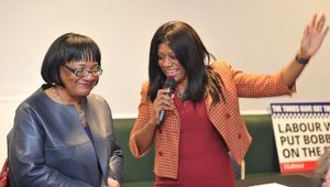 Diane Abbott with Wolverhampton South East MP Eleanor Smith.