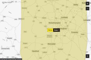 Weather warnings for snow have been issued by the Met Office for Thursday