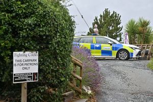 The Fighting Cocks Pub in Stottesdon, where police remained on scene following the death of a woman