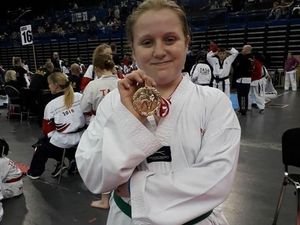 Supporting image for story: Jodie Cooper takes gold in a taekwondo hat-trick