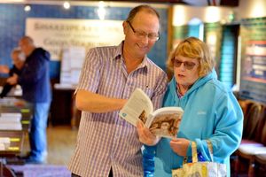 Author Clive Gwilt with Patricia Shenton from Bridgnorth
