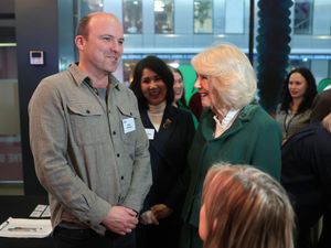Supporting image for story: Queen meets young creators on visit to children’s theatre