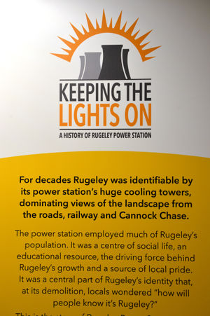 New exhibition on Rugeley Power Station. Museum of Cannock Chase