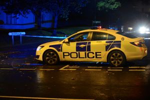 Police at the scene. Picture: @snappersk 