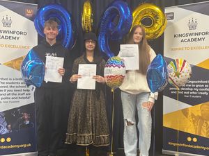 Supporting image for story: Students at Kingswinford Academy celebrate a strong set of GCSE results