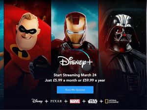 Supporting image for story: Disney+ streaming service’s UK launch date revealed