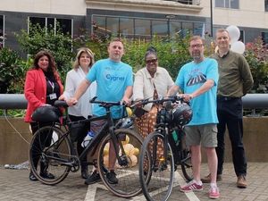 Supporting image for story: Hospital workers team up for 110 mile charity bike ride 