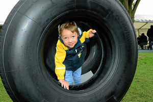Kaleb Jones, five, of Newtown