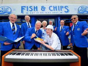 Supporting image for story: Choir sing for their fish and chip supper during arts festival - WATCH