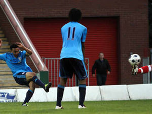 Supporting image for story: Harriers fall to Albion's hat-trick hero