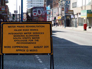 Supporting image for story: Misery for drivers as water main work starts