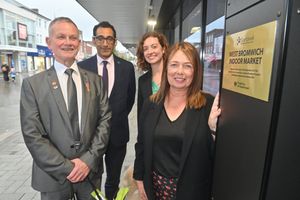 From left: Deputy Lieutenant Dave Heeley, council chief executive Shokat Lal, MP Sarah Coombes and council leader Kerrie Carmichael. Photo: Steve Leath