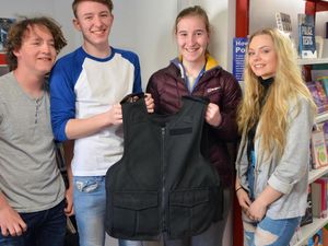 Supporting image for story: Students learn about body armour