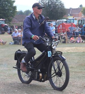 1939 Francis Barnett Powerbike of Rex Moorey. Image by E A Bates