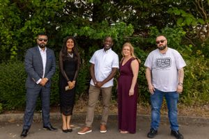 Members of the college's digital innovation team which has been shortlisted for a national award.