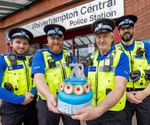 Paul's colleagues made him a special cake in celebration