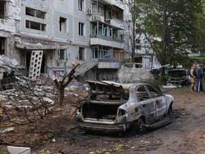 Supporting image for story: Ukraine claims it hit Russian ammunition plant, oil terminal and weapons depot