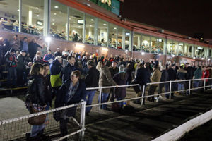 Cradley Heathens last home meeting of the season against Eastbourne Eagles in the National League Knockout Cup in 2015. 