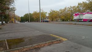 The vast Stafford Street car park deserted on a Saturday afternoon