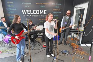 George Salter academy 'Counsel Pop' put on entertainment as part of the launch event