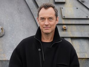 Jude Law attends a photo call for Star Wars: Skeleton Crew in Trafalgar Square