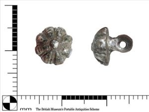 Supporting image for story: 16th century silver button found in Shropshire field is declared as treasure 