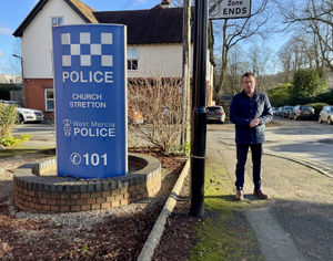 Stuart Anderson MP at Church Stretton Police Station.