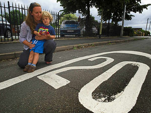 Supporting image for story: Mother in safety call over narrow street in Wem