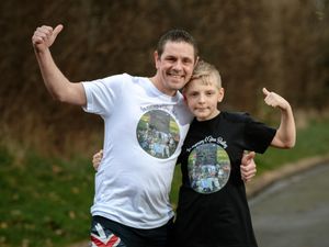 Supporting image for story: Shrewsbury father and son taking on half marathon in aid of hospice