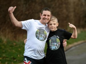Supporting image for story: Shrewsbury father and son taking on half marathon in aid of hospice 