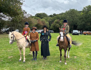 Ridden Champion - Simeon riding Kenny and Ridden Reserve Champion - Sydney riding Rosie
