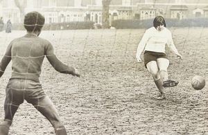 Brenda Viney, a pupil at Holly Lodge High School in Smethwick, was the only female entrant in a 1976 football contest, open to all Sandwell schools, which was due to take place before a charity football match between BBC sports commentators and a BRMB Radio team in aid of Warley Cancer Research, at Hadley Playing Fields in Waterloo Road in Smethwick. 