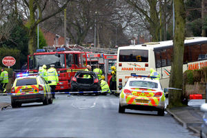 The scene of the crash in Blakenall