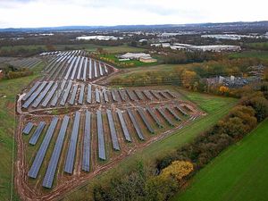 Supporting image for story: Telford solar farm charges to brink of new era