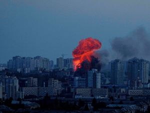 Supporting image for story: Four killed in Kyiv after Russian missile and drone attacks across Ukraine