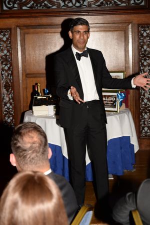 The Chancellor of the Exchequer Rishi Sunak addresses Lichfield Conservatives at the dinner.