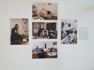 Denise Maxwell has included some of her own works in the exhibition, such as "The Block"