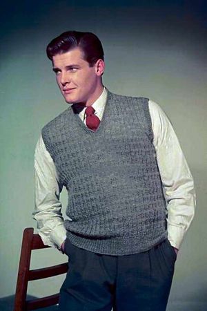 Knit picking – Sir Roger was once a knitwear model