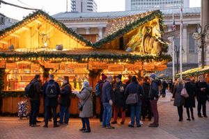 The beer and Gluhwein stalls will be kept busy throughout the period the market is open. Photo: Birmingham Council