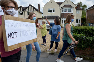 The protest in Codsall