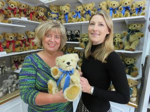 Bevan with Julia Clarke, director of corporate governance at SaTH (left), and Sarah Holmes, director at Merrythought