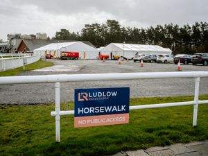 Supporting image for story: Path to close as Ludlow Racecourse is turned into vaccine hub 