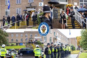 Tributes have been paid outside the police station where Mr Walker was based. Photo: West Midlands Police