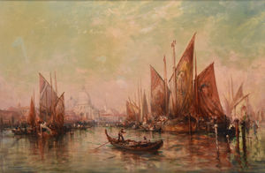 This maritime painting by Oliver Ussison Hodgson sold for £1,800